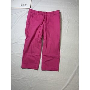 St. John's Bay Womens pink cropped capri pants size 8